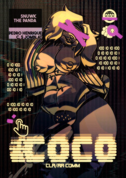 anthro balls bed big_butt bodily_fluids breasts butt cum eye_contact furniture genital_fluids genitals graphic_design gynomorph happy intersex looking_at_another looking_at_viewer lying lying_on_bed machine nude nude_anthro on_bed penis poster precum solo submissive submissive_anthro submissive_gynomorph submissive_intersex sweat teasing teasing_viewer technology thick_penis thick_thighs wide_hips snuwkthelewd coco_buggi lagomorph leporid mammal rabbit robot robot_anthro techno 2025 hi_res