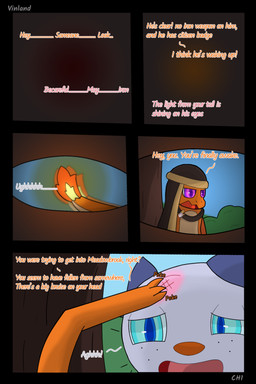 anthro badge book cloth dialogue fantasy melee_weapon semi-anthro speech_bubble sword text weapon vinland nintendo pokemon pokemon_mystery_dungeon spike_chunsoft anders_(infinitydoom) ano_(vinland) sebastian_(infinitydoom) charmander generation_1_pokemon generation_5_pokemon oshawott pokemon_(species) 2:3 absurd_res comic cover_art english_text hi_res story