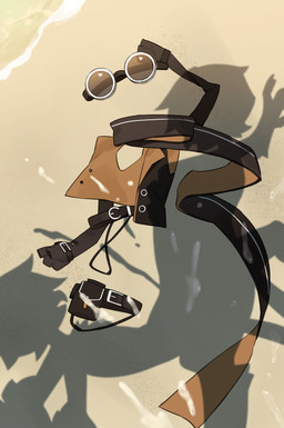 ambiguous_gender anthro beach beak bodily_fluids clothing cum discarded_clothing duo eyewear feet female genital_fluids gesture goggles hand_gesture implied_nudity male male/ambiguous offscreen_character scarf sex shadow solo_focus tail talons toes v_sign water kaltespur absurd_res hi_res