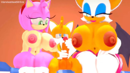 age_difference anthro anthro_on_anthro audible_ejaculation balls biped bodily_fluids bouncing_balls bouncing_breasts breasts collaborative collaborative_handjob collaborative_sex cum cumshot double_handjob ejaculation erection female female_anthro ffm genital_fluids genitals group handjob humanoid_genitalia humanoid_penis male male/female male_anthro moan older_anthro older_female older_on_young orgasm penile penis sex shota trio young young_anthro young_male younger_anthro younger_male leviantan581re third-party_edit kabalmystic_(modeler) sega sonic_the_hedgehog_(series) amy_rose miles_prower rouge_the_bat bat canid canine eulipotyphlan fox hedgehog mammal 16:9 2023 3d_(artwork) 3d_animation animated digital_media_(artwork) hi_res high_framerate short_playtime sound video voice_acted widescreen