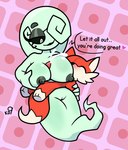 anthro big_breasts breast_play breasts duo female genitals male male/female penis plushie pussy sex text titfuck young young_anthro young_male krackdown9 candy_(krackdown9) spiral_(zaldenvire) animate_inanimate canid canine fox ghost living_plushie mammal spirit english_text