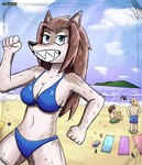 anthro female group rsbr chrome_(rsbr) hyori_(rsbr) moze_(rsbr) ron_(rsbr) afrosoricid animal_humanoid canid canid_humanoid canine canine_humanoid canis domestic_dog humanoid mammal mammal_humanoid pangolin pangolin_humanoid tenrec tenrec_humanoid wolf wolf_humanoid absurd_res hi_res