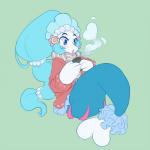 beverage blue_eyes blue_hair blush candy chocolate clothing container crescent_moon cup dessert female food hair holding_object hot_chocolate jewelry moon open_mouth scarf solo star steam sweater topwear onirin nintendo pokemon fan_character luna_(roflfox) generation_7_pokemon pokemon_(species) primarina 1:1 2019 hi_res