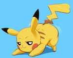 ass_up butt female female_feral feral looking_at_viewer smug smug_face solo wiggle wiggle_lines dibujito nintendo pokemon generation_1_pokemon pikachu pokemon_(species) absurd_res hi_res