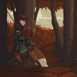 amber_eyes anthro armor autumn autumn_leaves barefoot bottomless bottomless_male clothed clothing digitigrade dipstick_tail feet forest forest_background fur holding_melee_weapon holding_object holding_polearm holding_shield holding_spear holding_weapon male markings medieval medieval_armor medieval_clothing melee_weapon nature nature_background plant polearm red_body red_fur shield solo spear tail tail_markings tree weapon white_tail_tip garbagegarage canid canine fox mammal red_fox true_fox 1:1 hi_res