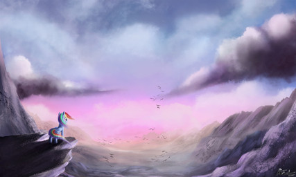 amazing_background blue_body blue_feathers blue_fur cliff cloud cutie_mark detailed_background feathered_wings feathers female feral fur hair mountain multicolored_hair outside purple_eyes quadruped rainbow_hair scenery_porn sky solo sunset tail wings ajvl friendship_is_magic hasbro my_little_pony mythology rainbow_dash_(mlp) avian bird equid equine mammal mythological_creature mythological_equine pegasus 5:3 detailed hi_res wallpaper