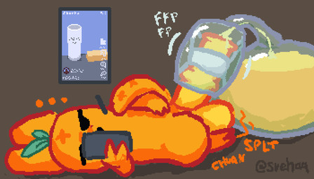 animal_genitalia animal_penis balls bodily_fluids bored casual_ejaculation colored_cum condom cum equine_genitalia equine_penis feral filled_condom genital_fluids genitals leaf male orange_body orange_cum orange_penis penile penis penis_milking penis_milking_machine sexual_barrier_device solo unusual_bodily_fluids unusual_cum unusual_genital_fluids svehaq_(artist) rain_world videocult youtube_shorts tangerine_(svehaq) slugcat 7:4