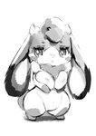 big_breasts breast_squeeze breasts chibi dewlap_(anatomy) female floppy_ears fur kemono long_ears looking_at_viewer lop_ears nipples nude semi-anthro solo squeezing squish swirl thick_thighs pooding sofu_(pyritie) lagomorph leporid mammal rabbit 2020 absurd_res digital_media_(artwork) greyscale hi_res monochrome