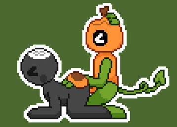 8_ball age_difference all_fours anthro ball billiard_ball black_arms black_body black_head black_legs blush curled_tail duo eyes_closed female food for_a_head from_behind_position fruit genitals green_arms green_background green_legs green_tail hand_on_butt humping leaf male male/female nude nude_anthro nude_female orange_body orange_hands orange_penis outline penetration penis plant pumpkin pumpkin_head sex simple_background stem tail thrusting_forward vine_tail white_eyes white_outline young young_anthro young_female young_male young_on_young young_penetrating younger_penetrated lambby blushcrunch_studio dandy's_world roblox gourdy_holloway toodles_(dandy's_world) animate_inanimate object_head toon_(dandy's_world) animated colored digital_media_(artwork) loop pixel_(artwork) pixel_animation