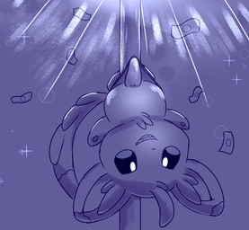 ahoge anthro clothing erection falling_money genitals grin hair male money penis pole smile solo stripper stripper_pole tapering_penis thong underwear mincheeto nintendo pokemon generation_5_pokemon minccino pokemon_(species) blue_and_white monochrome