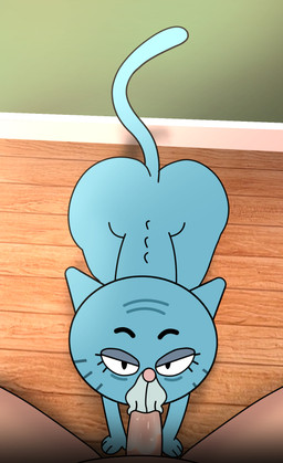 all_fours anthro arm_support bedroom_eyes big_butt big_penis biped bird's-eye_view black_eyebrows black_eyes black_markings blue_body blue_ears blue_fur blue_tail bodily_fluids butt curved_eyebrows duo elderly elderly_anthro elderly_female extended_arms eyebrows eyelashes facial_markings fellatio female female_anthro female_on_human fingers first_person_view forward_arm_support fur genitals glistening glistening_genitalia glistening_penis head_markings high-angle_view huge_hips human_pov inside internal_wall iris light_body light_fur light_skin long_eyelashes looking_at_viewer looking_up looking_up_at_viewer male male/female male_human male_on_anthro male_pov markings mature_anthro mature_female muzzle_(marking) narrowed_eyes no_pupils nude nude_anthro nude_female nude_human nude_male on_model oral penile penis penis_in_mouth photo_background pink_nose pointy_ears prick_ears round_head round_nose saliva saliva_on_penis seductive sex shadow sitting snout spread_legs spreading tail thick_thighs wall_(structure) whisker_markings white_markings white_sclera wide_hipped_anthro wide_hipped_female wide_hips impstripe cartoon_network the_amazing_world_of_gumball mary_senicourt domestic_cat felid feline felis human mammal 2021 digital_drawing_(artwork) digital_media_(artwork) hi_res photography_(artwork)