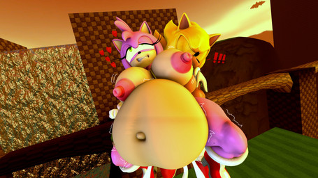 anthro balls belly big_belly big_breasts bodily_fluids breasts clothing cum cum_inflation cum_inside duo female fur genital_fluids genitals gloves green_eyes hair handwear huge_belly huge_breasts hyper hyper_belly inflation male male/female nipples nude penetration penis pink_body sex text boiboi9999 sega sonic_the_hedgehog_(series) amy_rose sonic_the_hedgehog super_sonic eulipotyphlan hedgehog mammal 16:9 3d_(artwork) 4k absurd_res digital_media_(artwork) english_text hi_res source_filmmaker_(artwork) widescreen