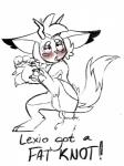 ahegao anal animal_genitalia animal_penis anthro biped blush canine_genitalia canine_penis cross-eyed disembodied_penis duo fur genitals horn knot looking_pleasured male male/male open_mouth penetration penis sex simple_background text knotsosfw lexio_(knotsosfw) hellfox mammal 2019 3:4 digital_drawing_(artwork) digital_media_(artwork) hi_res sketch