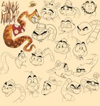 aloha_shirt clothing feral hat headgear headwear male multiple_expressions multiple_poses pattern_clothing pattern_shirt pattern_topwear pose shirt simple_background simple_colors solo topwear painfully-unoriginal dreamworks the_bad_guys mr._snake_(the_bad_guys) reptile scalie snake absurd_res hi_res