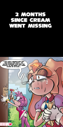 anthro biped bodily_fluids butt clothed clothing cloud crying dialogue duo eyelashes female fingers hair half-closed_eyes holding_object narrowed_eyes panties speech_bubble tears text underwear eviltqf sega sonic_the_hedgehog_(series) amy_rose vanilla_the_rabbit eulipotyphlan hedgehog lagomorph leporid mammal rabbit 2026 absurd_res digital_media_(artwork) english_text hi_res long_image tall_image