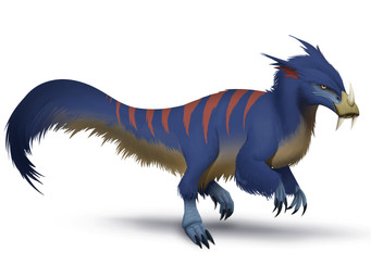 3_toes alternate_form alternate_species biped bipedal_feral black_toe_claws blue_body blue_feathers blue_fur claws digitigrade facial_horn fangs feathers feet feral feralized finger_claws fur horn inner_ear_fluff male markings multicolored_body multicolored_fur nose_horn orange_stripes realistic red_inner_ear_fluff scales shadow simple_background soles solo spread_toes striped_markings striped_tail stripes tail tail_markings teeth toe_claws toes tuft two_tone_body two_tone_fur white_background white_finger_claws white_nose_horn yellow_body yellow_eyes yellow_fur yellow_scales ranfordgallus kratts'_creatures pbs ttark dinosaur feathered_dinosaur feathered_scalie furred_dinosaur furred_scalie prehistoric_species reptile scalie 4:3 colored digital_media_(artwork) digital_painting_(artwork) hi_res painting_(artwork) shaded