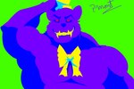 anthro barazoku big_muscles black_body black_fur bow_tie clothing eyebrows fangs fur hand_on_head hat headgear headwear huge_muscles looking_at_viewer male musclebear muscular muscular_anthro muscular_male pecs red_eyes smile smiling_at_viewer solo teeth pinumontbalou five_nights_at_freddy's five_nights_at_freddy's_4 scottgames nightmare_(fnaf) bear mammal 3:2 hi_res