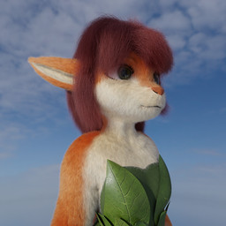 anthro brown_body brown_fur brown_hair clothing female fur hair leaf leaf_clothing solo strapless_clothing doublestuffed activision spyro_the_dragon elora faun_(spyro) 1:1 3d_(artwork) blender_(artwork) digital_media_(artwork) hi_res
