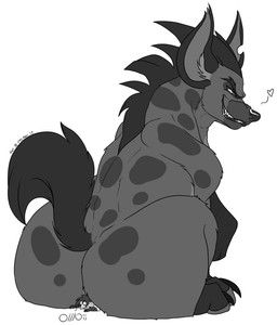 big_butt butt butt_crush duo feral fur grey_body grey_fur heart_symbol male simple_background solo_focus white_background pyc-art disney the_lion_guard the_lion_king janja_(the_lion_guard) hyena mammal spotted_hyena 2017 digital_media_(artwork) greyscale monochrome source_request