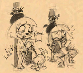 animal_genitalia animal_penis anthro anthro_on_feral anthro_penetrated areola backsack balls bdsm bestiality biped blush blush_lines bodily_fluids bondage bound clothing cunnilingus duo erection eyebrows female female_anthro female_penetrated feral feral_penetrating feral_penetrating_anthro flat_chested genital_fluids genitals hair hat hat_only headgear headgear_only headwear headwear_only larger_anthro larger_female loli male male/female male_penetrating male_penetrating_female mostly_nude navel nipples one_eye_closed open_mouth oral penetration penis plantigrade pose precum quadruped restraints reverse_forced_cunnilingus rope rope_bondage saliva sex short_hair simple_background size_difference smaller_feral smaller_male tail tail_motion tailwag tears teeth tongue vaginal vaginal_fluids young young_anthro young_female soulcentinel tiera_(inkdragonworks) wingding_(inkdragonworks) canid canine canis domestic_dog mammal 2026 digital_drawing_(artwork) digital_media_(artwork) monochrome shaded sketch