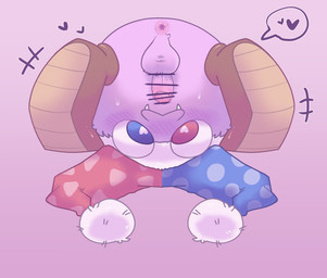 :3 anus ass_up backsack balls bent_over blue_eyes blush blush_lines bodily_fluids butt censor_bar censored_genitalia censored_penis clothing crossbar_emanata cute_fangs emanata fangs flaccid fluffy_balls fool's_hat foreskin front_view fur genitals glans hat headgear headwear heart_pupils heart_symbol heterochromia humanoid_genitalia humanoid_penis ineffective_censorship inviting_to_sex inviting_viewer looking_at_viewer looking_through looking_through_legs looking_through_legs_at_viewer male partially_retracted_foreskin penis perineum pink_glans presenting presenting_anus presenting_balls presenting_hindquarters presenting_penis puffy_anus purple_anus purple_background purple_balls purple_body purple_fur purple_penis purple_perineum red_eyes simple_background solo speech_bubble spread_legs spreading sweat sweatdrop teeth vein veiny_penis white_fangs ariarik_o0 kirby_(series) nintendo marx_(kirby) waddling_head 2023 censored digital_drawing_(artwork) digital_media_(artwork) full-length_portrait hi_res japanese_description portrait