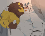 anthro barazoku bed blush duo erection furniture genitals hair handjob male male/male mane mane_hair muscular muscular_male pecs penile penis scar sex hyaku_(artist) animal_crossing nintendo elvis_(animal_crossing) rolf_(animal_crossing) felid lion mammal pantherine tiger 2d_animation animated frame_by_frame no_sound short_playtime webm