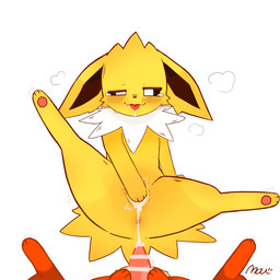 after_sex anus blush bodily_fluids censor_bar censored_genitalia censored_penis cum cum_in_vagina cum_inside duo female feral feral_on_feral fur genital_fluids genitals male male/female pawpads paws penis red_body red_fur saliva spread_legs spreading teary_eyes tongue tongue_out vulva white_body white_fur yellow_body yellow_ears yellow_fur moudefo nintendo pokemon eeveelution flareon generation_1_pokemon jolteon pokemon_(species) 1:1 absurd_res censored hi_res