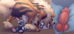 absurd_res all_fours anal anal_knotting anal_penetration animal_genitalia animal_penis anthro anthro_on_feral anthro_penetrated arcanine arctic_fox backsack balls bestiality big_dom_small_sub black_nose blizzard_(blizzyfox) blue_penis butt by_dream canid canine canine_genitalia canine_penis collar doggystyle dominant dominant_feral duo erection feral feral_penetrating feral_penetrating_anthro fox from_behind_position fur generation_1_pokemon genitals hi_res internal interspecies knot knotting larger_feral larger_male leash leash_in_mouth looking_pleasured male male/male male_on_anthro male_on_bottom male_on_feral male_on_top male_penetrated male_penetrating male_penetrating_male mammal mounting nintendo nude object_in_mouth on_bottom on_top pawpads penetration penile penile_penetration penis penis_in_ass perineum pink_pawpads pokemon pokemon_(species) pokephilia quadruped sex size_difference smaller_anthro smaller_male true_fox vein white_balls winter_(blizzyfox)