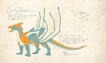 2021 5:3 absurd_res claws digital_media_(artwork) dragon english_text feral ferrety-lixciaa hi_res horn membrane_(anatomy) membranous_wings model_sheet mythological_creature mythological_scalie mythology scalie solo standing tail text wings