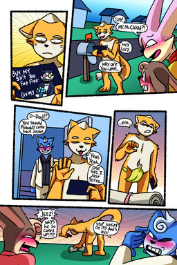 3_toes 5_fingers 5_panel_comic annoyed anthro black_nose blue_body blue_fur blush blush_lines brown_body brown_fur building butt censored_genitalia censored_penis clothed clothed_anthro clothed_female clothed_male clothing convenient_censorship dialogue dipstick_tail door embarrassed feet female fingers fur grass group holding_object house leaf leaf_censor looking_away mail mailbox male markings mooning navel newspaper nude nude_anthro nude_male only_one_nude orange_body orange_fur pink_body pink_fur pipis_(deltarune) plant postcard road speech_bubble speech_bubble_censor tail tail_markings tan_body tan_fur teeth text tired tired_eyes toes tongue white_body white_fur deerkid deltarune nintendo star_fox undertale_(series) fox_mccloud lucy_hare marcus_mccloud peppy's_granddaughter spamton_g._spamton canid canine canis darkner fox hare humanoid lagomorph leporid mammal rabbit 2:3 absurd_res censored comic english_text hi_res daughter_(lore) father_(lore) father_and_child_(lore) father_and_son_(lore) mother_(lore) mother_and_child_(lore) mother_and_daughter_(lore) parent_(lore) parent_and_child_(lore) parent_and_daughter_(lore) parent_and_son_(lore) son_(lore)