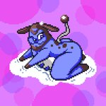 anthro ass_up bodily_fluids butt female lactating milk solo teats udders pixel_pete nintendo pokemon bovid bovine cattle generation_2_pokemon mammal miltank pokemon_(species) shiny_pokemon 1:1 digital_media_(artwork) pixel_(artwork)