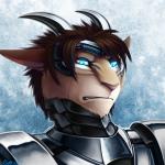 abstract_background anthro armor blue_eyes brown_body brown_fur brown_hair disgust fur hair horn machine male simple_background solo conditional_dnp ratte legacy_(ratte) photon_(ratte) android ratteguhn ratteguhncat robot temperate_rainforest_ratteguhn 1:1 2015 bust_portrait digital_media_(artwork) portrait reaction_image