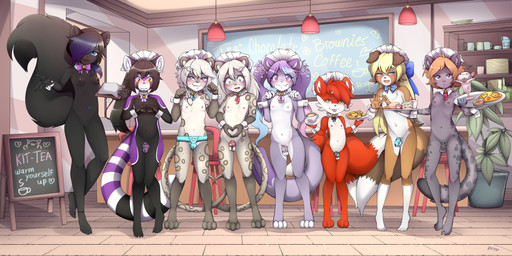 anthro balls biped black_body black_fur blonde_hair cake chastity_belt chastity_cage chastity_device dessert dipstick_tail female floppy_ears food fur genitals group hair loli male markings omurice_(food) plant shota tail tail_markings text vulva young young_anthro young_female young_male pucco eclypse_(eclypseskunk) jade_(lunarciph) kitsunekit_(kazune) minato_(lunarciph) ocelotte_(lunarciph) samantha_whittaker yoru_(kittyprint) yuuma_fujimori_(tsunderepanda) ailurid canid canine canis domestic_dog felid fox mammal mephitid pantherine red_panda skunk snow_leopard 2025 absurd_res english_text hi_res sibling_(lore) trans_(lore) trans_woman_(lore) twins_(lore)