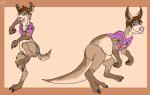 absurd_res anthro dragonwithgames female feral hi_res kangaroo lagomorph leporid macropod male mammal marsupial pouch_(anatomy) rabbit solo transformation