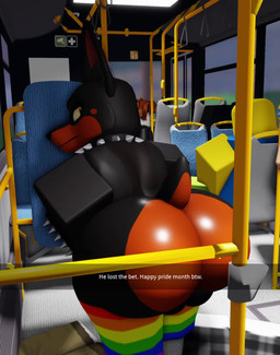 anthro balls bet_result big_balls big_butt black_body black_bracelet black_clothing black_collar black_ears black_fur black_jacket black_nose black_tail black_topwear blue_clothing blue_legwear blue_thigh_highs bracelet brown_body brown_fur brown_hair brown_tail bus butt camera_view clothing collar commercial_vehicle fur genitals green_clothing green_legwear green_thigh_highs group hair inside inside_bus inside_vehicle jacket jewelry legwear lgbt_pride looking_back losing_bet male multicolored_body multicolored_clothing multicolored_fur multicolored_legwear multicolored_thigh_highs orange_clothing orange_legwear orange_thigh_highs phone_view public public_nudity purple_clothing purple_legwear purple_thigh_highs rainbow_clothing rainbow_legwear rainbow_thigh_highs rear_view red_clothing red_legwear red_thigh_highs seat shaking_butt sitting sitting_on_seat spiked_bracelet spiked_collar spikes tail text thick_thighs thigh_highs topwear trio two_tone_body two_tone_fur two_tone_tail vehicle white_body yellow_body yellow_clothing yellow_legwear yellow_thigh_highs willie_piv lgbt_pride_month roblox canid canine canis dobermann domestic_dog humanoid mammal pinscher robloxian 2025 3d_(artwork) 3d_animation animated digital_media_(artwork) english_text hi_res high_framerate no_sound short_playtime webm