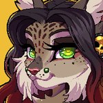 anthro chibi female solo xiiiprojectwingsxiii nuri felid feline mammal illustration 1:1 adobe_photoshop_(artwork) digital_media_(artwork) headshot_portrait icon low_res pixel_(artwork) portrait thumbnail