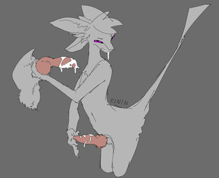 3_fingers 4_ears after_oral after_sex animal_genitalia animal_penis anthro balls big_tail black_sclera bodily_fluids canine_genitalia canine_penis chest_tuft claws countershading cum cum_in_mouth cum_inside cum_on_face cum_on_penis cum_string digitigrade disembodied_penis duo erection feathers finger_claws fingers fluffy_balls fur genital_fluids genitals grey_background hair holding_another's_knot holding_another's_penis holding_another's_sheath holding_knot holding_penis holding_sheath knot knot_grab knotted_penis knotted_tapering_penis leaking_cum long_tail looking_at_viewer male male/male masturbation mismatched_animal_penis mismatched_genitalia mismatched_penis multi_ear nude open_mouth penile penile_masturbation penis purple_eyes raised_tail sex sheath sheath_grab side_view simple_background slim solo_focus tail tapering_penis text tuft tufted_fur einin fyr_(fenrir784) avali avian bird 2025 colored colored_sketch digital_drawing_(artwork) digital_media_(artwork) english_text hi_res signature sketch spot_color maleherm_(lore)
