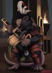 anthro armor gatling_gun gun machine_gun male minigun ranged_weapon solo weapon conditional_dnp nakoo team_fortress_2 valve warhammer_(franchise) warhammer_fantasy mammal rodent skaven 2018 crossover hi_res