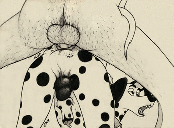 anal anal_penetration anatomically_correct anatomically_correct_anus anatomically_correct_balls anatomically_correct_feral anatomically_correct_genitalia animal_genitalia animal_penis anus ass_up backsack balls bestiality body_hair butt canine_genitalia canine_penis collar duo erection faceless_character faceless_human faceless_male feral feral_focus feral_penetrated from_behind_position genitals human_on_feral human_penetrating human_penetrating_feral humanoid_genitalia humanoid_penis interspecies knot knot_in_sheath knotted_penis lipsticking looking_pleasured male male/male male_on_feral male_penetrated male_penetrating male_penetrating_male orgasm_face penetration penile penile_penetration penis penis_in_ass perineum pubes quadruped sex sheath solo_focus stretched_anus top_hole vinadog 101_dalmatians disney pongo roger_radcliffe canid canine canis dalmatian domestic_dog human mammal hi_res traditional_media_(artwork)