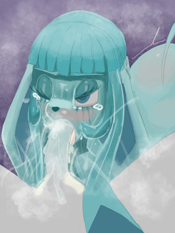 ahegao anthro bangs big_breasts big_ears big_eyes blush bodily_fluids breasts cum cum_covered cum_in_mouth cum_inside duo ejaculation excessive_cum excessive_genital_fluids excessive_saliva eye_roll eyebrows eyelashes eyeshadow female fog fur genital_fluids genitals glistening glistening_body glistening_breasts glistening_genitalia grey_body looking_at_another looking_at_partner looking_pleasured makeup male male/female messy nude orgasm penis pokemorph pubes raised_eyebrows saliva saliva_covered shaking_orgasm steam sweat teal_body tears tears_of_pleasure daybreakfade nintendo pokemon meighen_(daybreakfade) eeveelution generation_4_pokemon glaceon pokemon_(species) 3:4 absurd_res hi_res huge_filesize