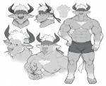 5_fingers 5_toes abs anthro biceps biped clothed clothing feet fingers fur hair horn humanoid_hands male muscular muscular_anthro muscular_male nipples pecs solo toes topless rpbbw lifewonders tokyo_afterschool_summoners shennong_(tas) bovid bovine cattle mammal 2020 hi_res