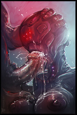 areola big_breasts blush bodily_fluids breasts cybernetics drooling duo erection fellatio female future genitals human_on_humanoid interspecies machine male male/female male_on_humanoid nipples not_furry nude oral penile penis saliva science_fiction sex simple_background tongue tongue_out waiter neurodyne cyborg human humanoid mammal robot 2017 2:3 digital_media_(artwork)