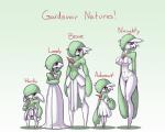 5:4 adamant_gardevoir_(limebreaker) big_breasts bottomless brave_gardevoir_(limebreaker) breast_size_difference breasts brown_eyes clothed clothing english_text eyelashes fan_character featureless_crotch female gardevoir generation_3_pokemon group hair hardy_gardevoir_(limebreaker) hi_res larger_female limebreaker lonely_gardevoir_(limebreaker) looking_at_viewer muscular muscular_female naughty_gardevoir_(limebreaker) nintendo not_furry partially_clothed pokemon pokemon_(species) size_difference smaller_female text wide_hips