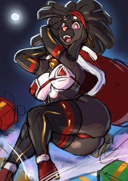 anthro bell bell_collar big_breasts big_butt bikini breasts brown_body brown_fur brown_hair butt clothed clothing collar dreadlocks ear_piercing ear_ring female fur hair holidays legwear medium_breasts monotone_hair multicolored_body multicolored_fur open_mouth open_smile panties piercing pink_eyes pink_nose red_bikini red_clothing red_swimwear ring_piercing sitting skimpy smile solo swimwear thick_thighs thigh_highs two-piece_swimsuit two_tone_body two_tone_fur under_boob underwear white_body white_fur wide_hips inu-sama christmas aryn_(inu-sama) canid canine canis domestic_dog mammal 2021 absurd_res colored colored_sketch digital_media_(artwork) hi_res sketch