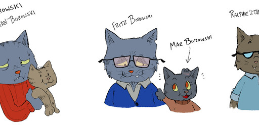 age_difference anthro baby bodily_fluids brown_body brown_fur carrying_another clothing eyewear female fur glasses grey_body grey_fur happy male older_male red_clothing sweat sweatdrop sweater topwear young alekoin fritz_the_cat night_in_the_woods fritz_the_cat_(character) mae's_granddad_(nitw) mae_borowski stan_borowski domestic_cat felid feline felis mammal hi_res daughter_(lore) father_(lore) father_and_child_(lore) father_and_daughter_(lore) father_and_son_(lore) grandchild_(lore) granddaughter_(lore) grandfather_(lore) grandfather_and_grandchild_(lore) grandfather_and_granddaughter_(lore) grandparent_(lore) grandparent_and_grandchild_(lore) parent_(lore) parent_and_child_(lore) parent_and_daughter_(lore) parent_and_son_(lore) son_(lore)