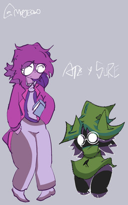 female male solo text mogesun deltarune undertale_(series) ralsei relsay relsay_(ralseipastries) seth_(deltarune) artist_name hi_res