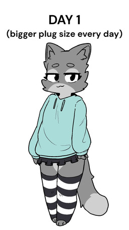 anthro bottomwear buttplug buttplug_tail clothing fake_tail femboy fur grey_body grey_fur legwear male music pattern_clothing pattern_legwear plug_(sex_toy) sex_toy simple_background skirt solo striped_clothing striped_legwear stripes tail tail_strap text thigh_highs rawr_beef domestic_cat felid feline felis mammal 2025 9:16 animated background_music english_text hi_res long_playtime sound video