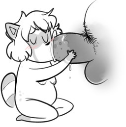 5_fingers anthro areola balls bangs bent_legs black_eyebrows black_nose black_pubes blush blush_lines bodily_fluids breasts duo eyebrows eyes_closed featureless_feet feet fellatio female female_anthro fingers genitals grey_balls grey_ears grey_markings grey_penis grey_tail hair humor light male male/female markings medium_hair nude nude_anthro nude_female oral oral_penetration overweight overweight_female overweight_male penetration penile penile_penetration penis pubes saliva saliva_bubble saliva_on_penis sex simple_background sitting small_breasts striped_markings striped_tail stripes tail tail_markings two_tone_tail white_areola white_background white_hair white_stripes ractoons colty_(colty8) raquel_(ractoons) equid equine mammal procyonid raccoon 2024 colored digital_drawing_(artwork) digital_media_(artwork) english_description hi_res lighting sketch spanish_description