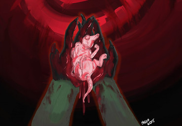 abortion ambiguous_gender anthro blood bodily_fluids carrying_another depressing fetus gore holding_character neonate sad snuff solo why young hollo coati mammal procyonid 2015