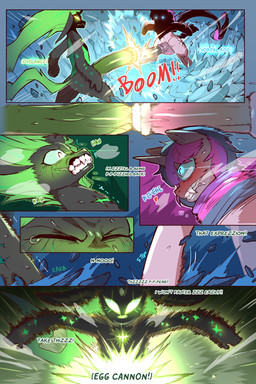 animal_genitalia animal_penis balls blush bodily_fluids competition crossgender dialogue duo equine_genitalia equine_penis eyelashes eyes_closed feral ftg_crossgender fti_crossgender genitals gynomorph hair heart_symbol horn intersex penile penis penises_touching purple_body quadruped saliva sexual_competition sexual_fight sound_effects sweat tail text thick_thighs three-quarter_view touching_tips cold-blooded-twilight friendship_is_magic hasbro my_little_pony mythology queen_chrysalis_(mlp) twilight_sparkle_(mlp) changeling_(mlp) equid equine mammal mythological_creature mythological_equine unicorn 2025 2:3 comic english_text hi_res